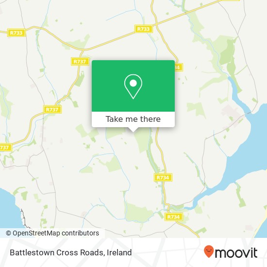 Battlestown Cross Roads map