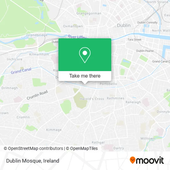 Dublin Mosque map