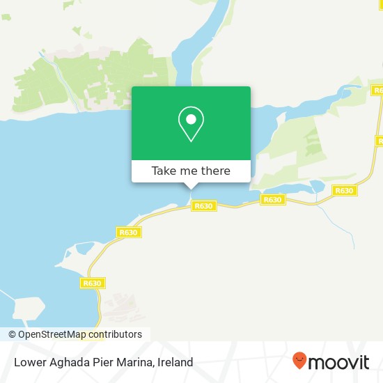 Lower Aghada Pier Marina map