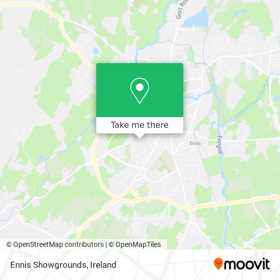 Ennis Showgrounds map