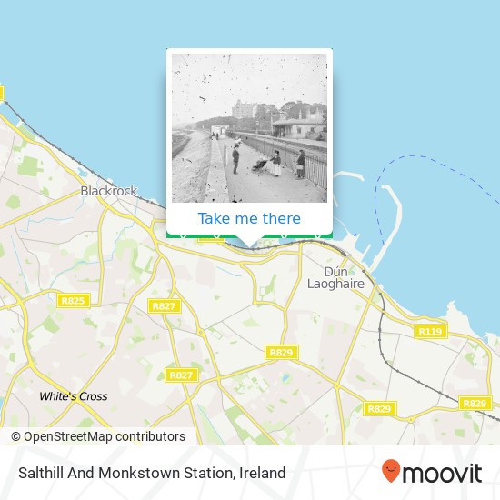 Salthill And Monkstown Station map