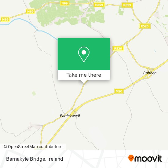 Barnakyle Bridge map