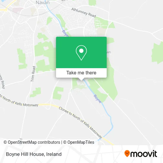 Boyne Hill House map