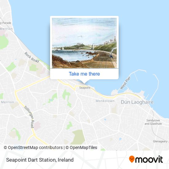 Seapoint Dart Station map
