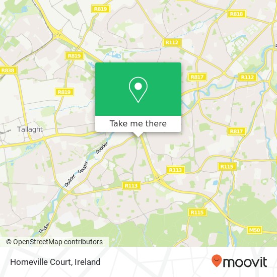 Homeville Court map