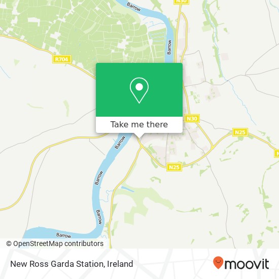 New Ross Garda Station map