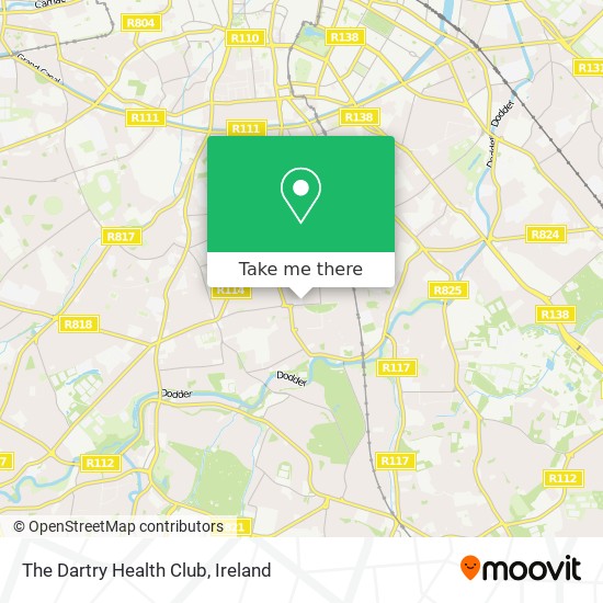 The Dartry Health Club map