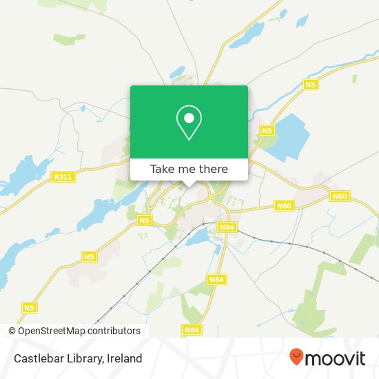 Castlebar Library map