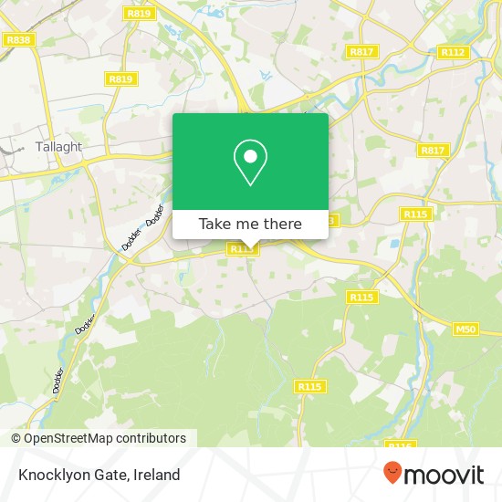 Knocklyon Gate map