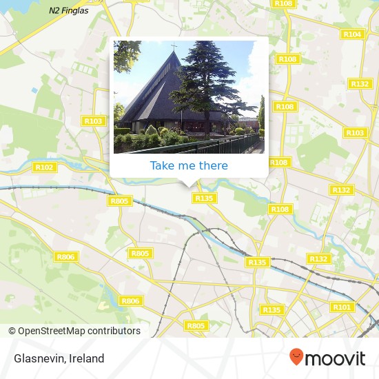 Glasnevin map