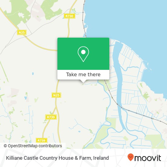 Killiane Castle Country House & Farm map