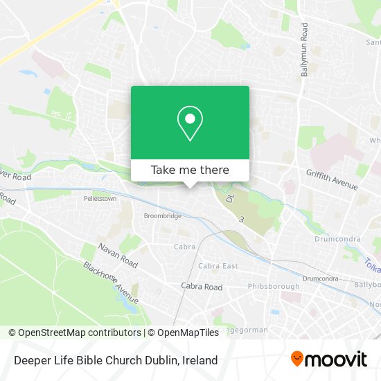 Deeper Life Bible Church Dublin map