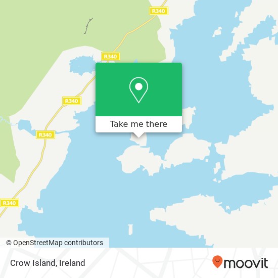 Crow Island map