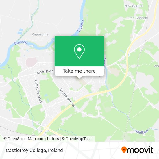 Castletroy College map