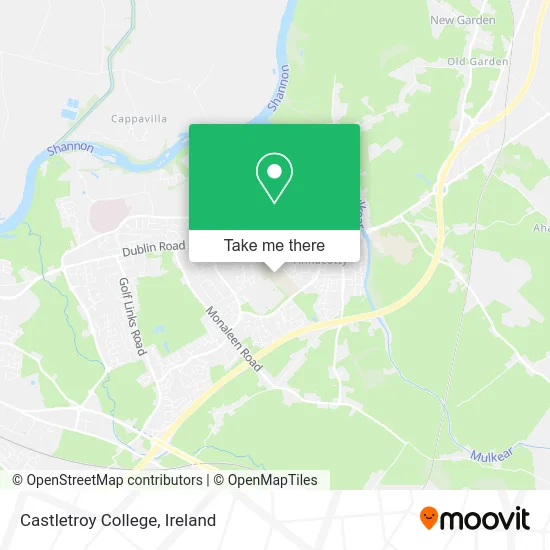 Castletroy College map