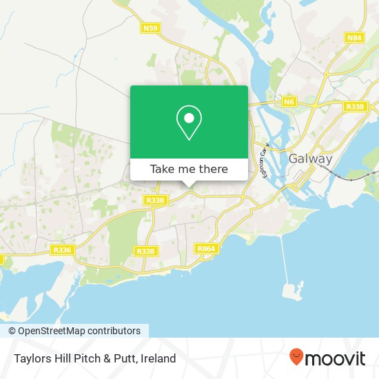 Taylors Hill Pitch & Putt map
