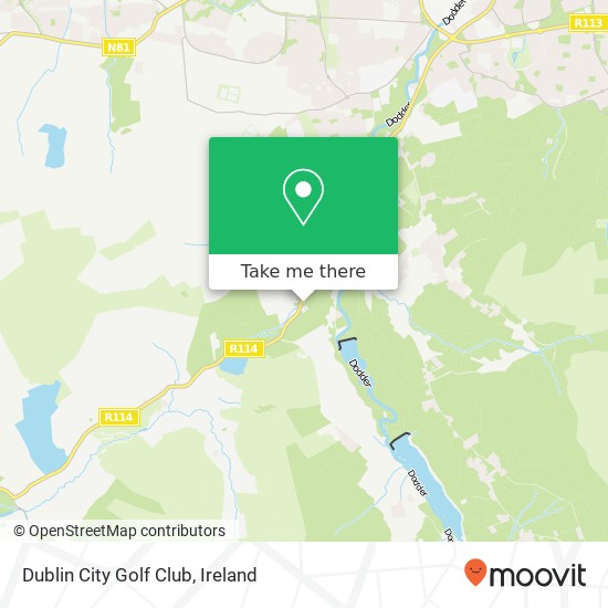 Dublin City Golf Club map