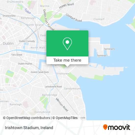 Irishtown Stadium map