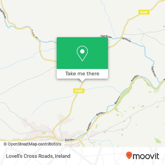 Lovell's Cross Roads map