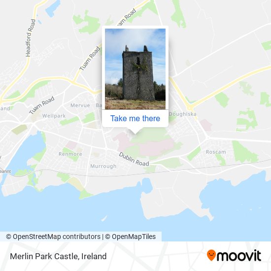 Merlin Park Castle map