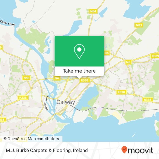 M.J. Burke Carpets & Flooring map