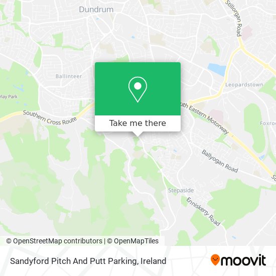 Sandyford Pitch And Putt Parking plan