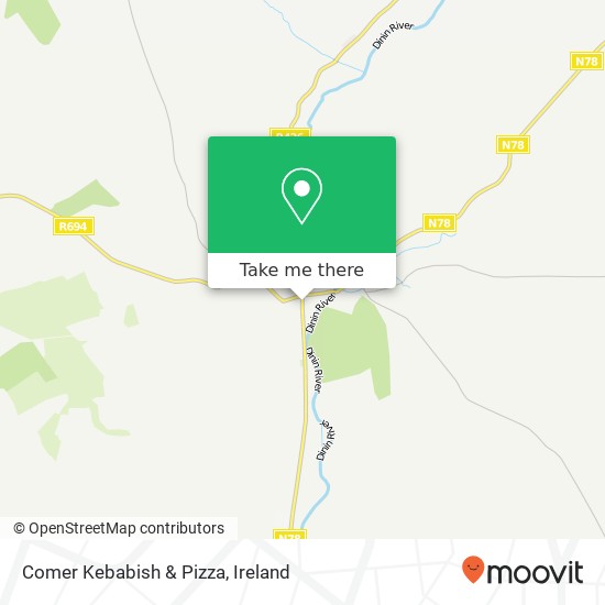 Comer Kebabish & Pizza plan