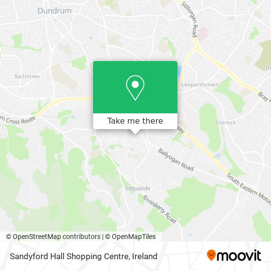 Sandyford Hall Shopping Centre plan
