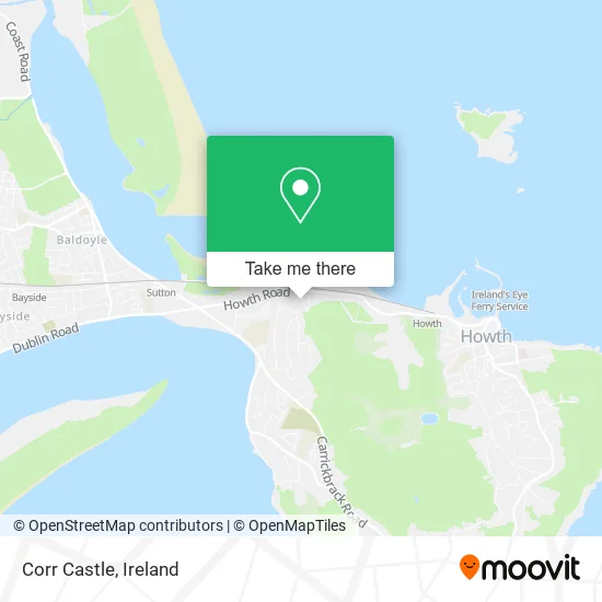 Corr Castle map