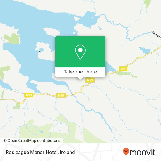 Rosleague Manor Hotel map