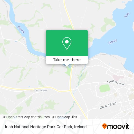 Irish National Heritage Park Car Park map