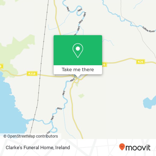 Clarke's Funeral Home map