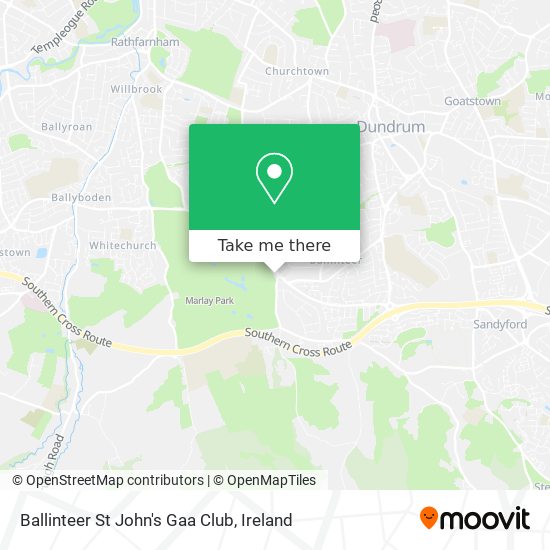Ballinteer St John's Gaa Club map