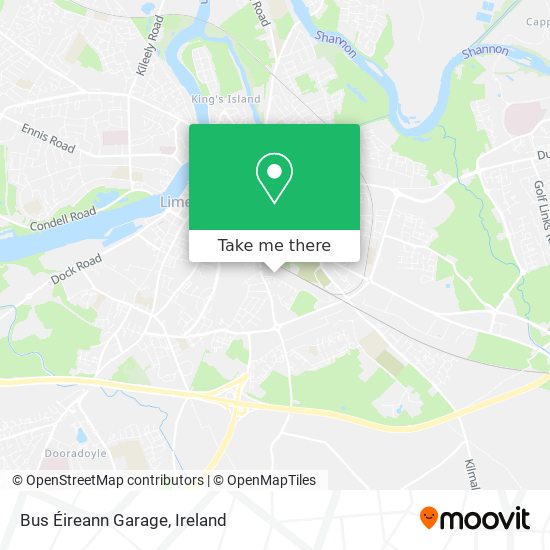 Bus Éireann Garage map