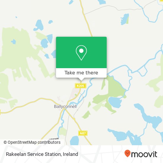 Rakeelan Service Station map