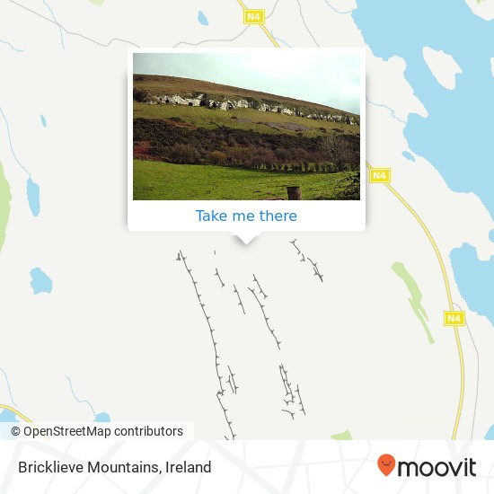 Bricklieve Mountains map