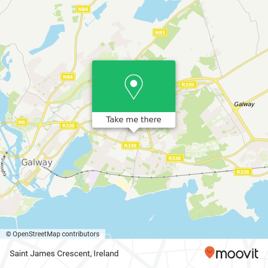 Saint James Crescent map