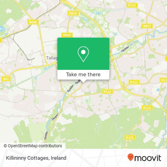 Killininny Cottages map