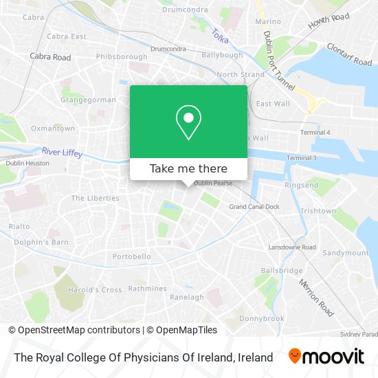 The Royal College Of Physicians Of Ireland map