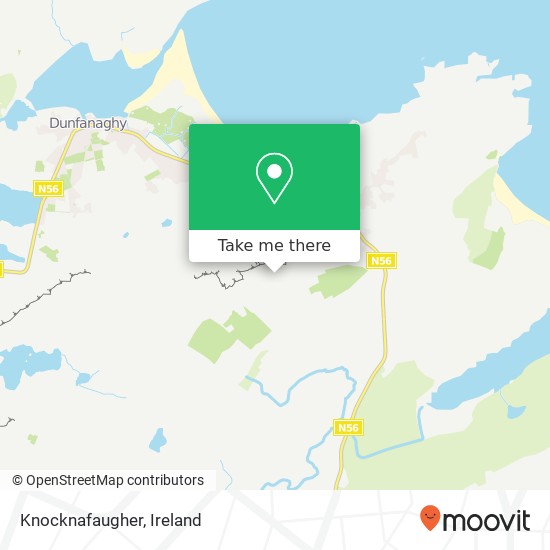 Knocknafaugher map