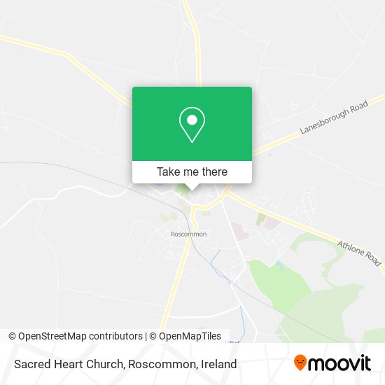 Sacred Heart Church, Roscommon map