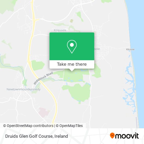 Druids Glen Golf Course map