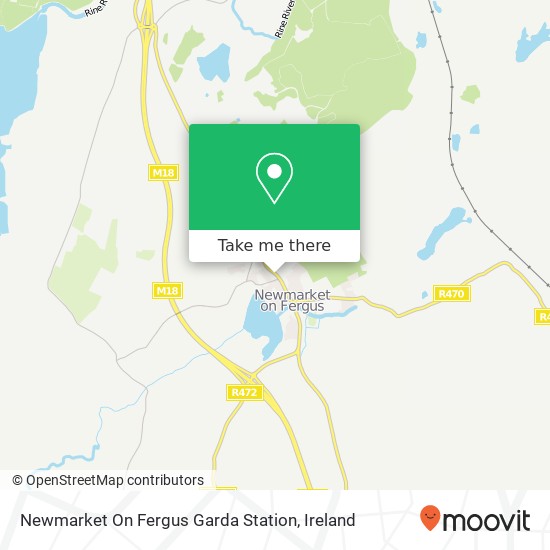 Newmarket On Fergus Garda Station map