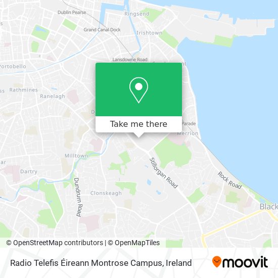 Radio Telefis Éireann Montrose Campus map