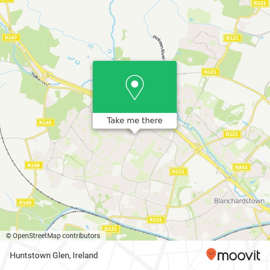 Huntstown Glen map