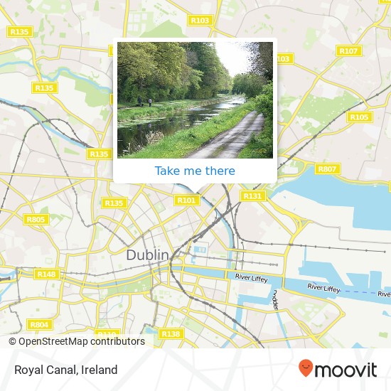 Royal Canal map