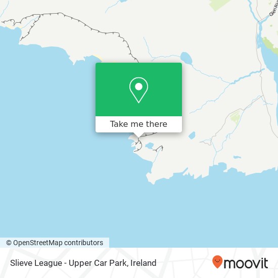 Slieve League - Upper Car Park map