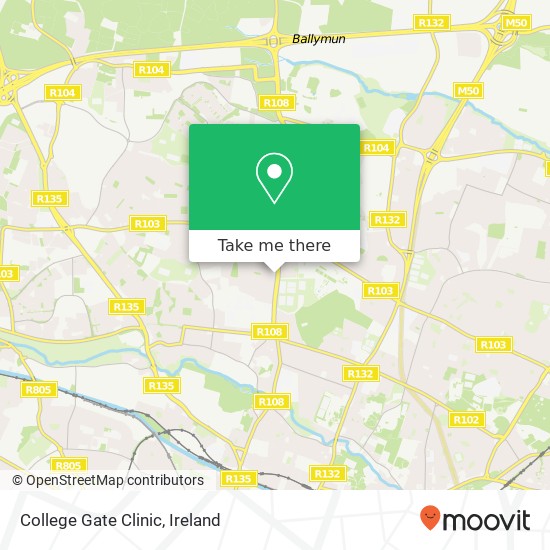 College Gate Clinic map