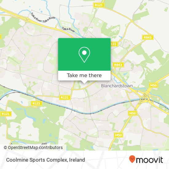 Coolmine Sports Complex map