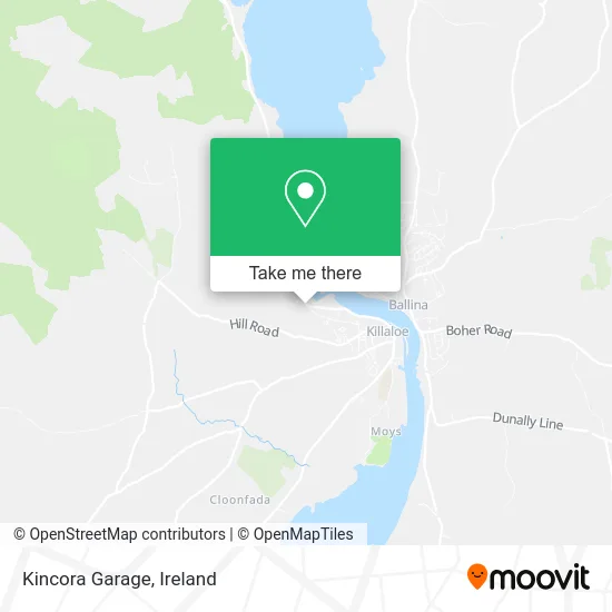 Kincora Garage map